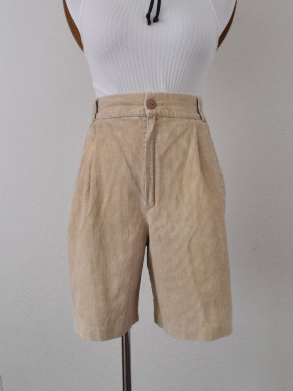 IMPERFECT Vintage 1990s Corduroy High-Waisted Shorts by Fundamental Things | 24-